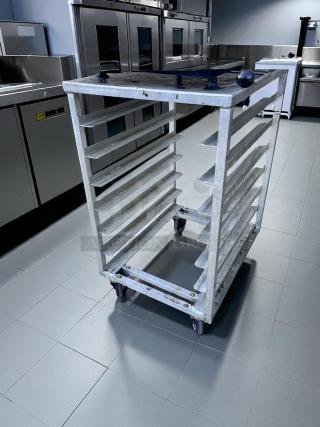 Very Good Condition – Aluminum Pan Rack – 10-Slot – Rolling – Fully Functional!