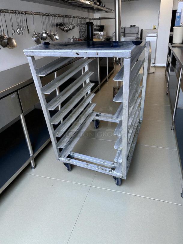 Very Good Condition – Aluminum Pan Rack – 10-Slot – Rolling – Fully Functional! - Image 4 of 5