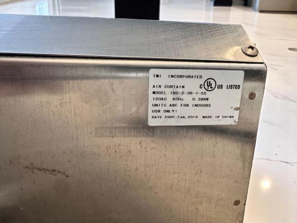 Excellent Condition – TMI IBD-2-36-1-SS – Air Curtain – 120V – Fully Tested & Working! - Image 6 of 6