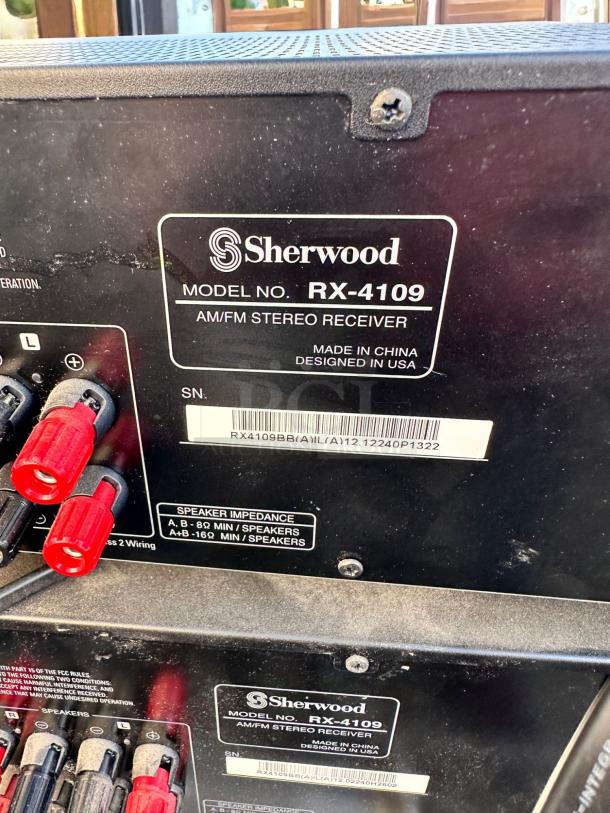 Excellent Condition – Sherwood RX-4109 – AM/FM Stereo Receiver – 120V – Fully Tested & Working! - Image 8 of 9