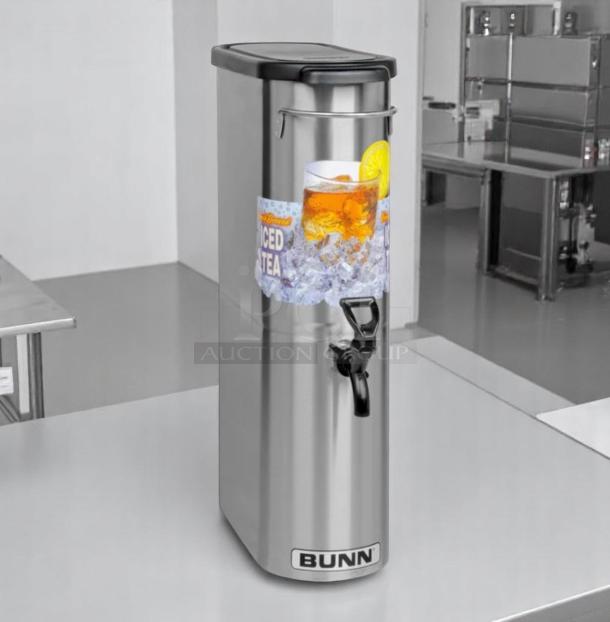 Brand New – BUNN TDO-N-3.5 – Iced Tea Dispenser – Stainless Steel – 3.5 Gallon Capacity - Image 1 of 6