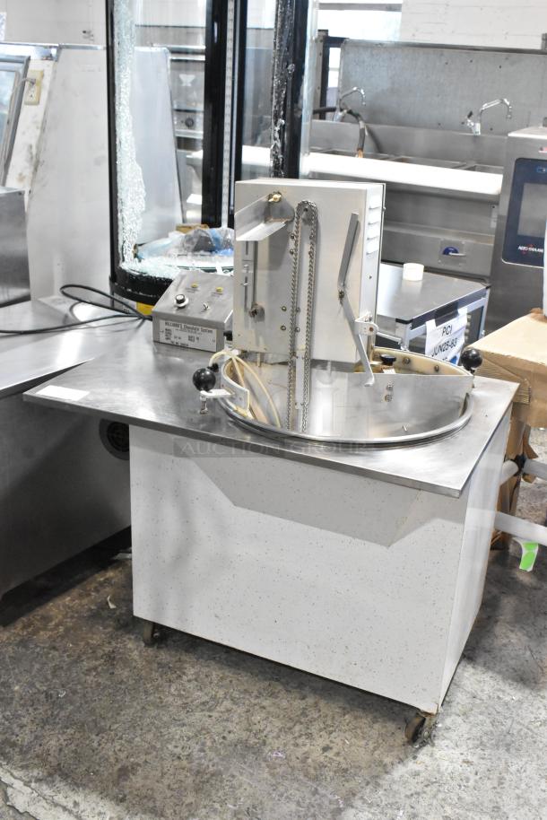 Hilliard's Stainless Steel Commercial Floor Style Chocolate Tempering Kettle on Commercial Casters. 120 Volts, 1 Phase. Tested and Working! - Image 1 of 12