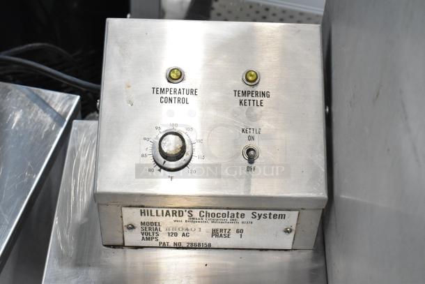 Hilliard's Stainless Steel Commercial Floor Style Chocolate Tempering Kettle on Commercial Casters. 120 Volts, 1 Phase. Tested and Working! - Image 5 of 12
