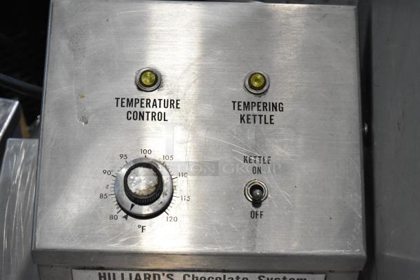 Hilliard's Stainless Steel Commercial Floor Style Chocolate Tempering Kettle on Commercial Casters. 120 Volts, 1 Phase. Tested and Working! - Image 6 of 12