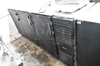 Krowne BS84R-BNB-LLL Metal Commercial 3 Door Back Bar Cooler. 115 Volts, 1 Phase.
