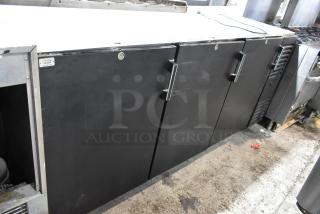 Krowne BS84R-BNB-LLL Metal Commercial 3 Door Back Bar Cooler. 115 Volts, 1 Phase.