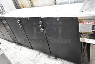 Krowne BS84L-BNB-LLL Metal Commercial 3 Door Back Bar Cooler. 115 Volts, 1 Phase.