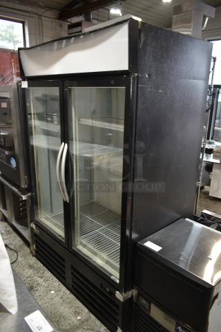 2020 Minus Forty 44-UDGF-L2-PP Metal Commercial 2 Door Reach In Freezer Merchandiser w/ Poly Coated Racks. 115/208-230 Volts, 1 Phase.