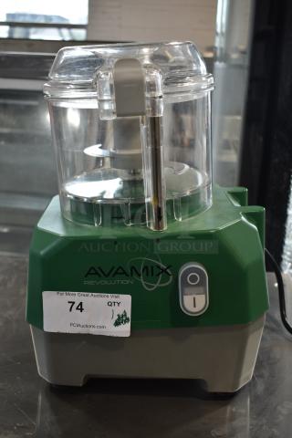 2020 AvaMix VC60CN Metal Commercial Food Processor w/ Clear Bowl and S Blade. 120 Volts, 1 Phase.