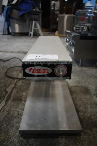 Hatco GRFFS Metal Commercial Countertop Warming Strip Lamp. 120 Volts, 1 Phase.