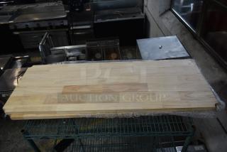 2 Regency Hardwood Cutting Board Insert for Wire Shelving - 18" x 48" x 1". 2 Times Your Bid!