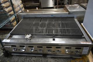 Vulcan VACB47-101 Stainless Steel Commercial countertop Natural Gas Powered Charbroiler Grill. 136,000 BTU.