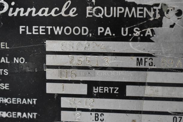 Pinnacle 5SC824 Metal Commercial Floor Style Deli Display Case Merchandiser. 115 Volts, 1 Phase. Tested and Powers On But Does Not Get Cold - Image 7 of 7