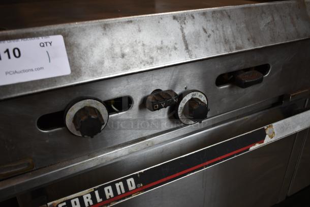 Vulcan Stainless Steel Commercial Gas Powered Flat Top Griddle w/ Right Side Flat Top Range, 2 Standard Oven, Over Shelf and Back Splash. - Image 5 of 11