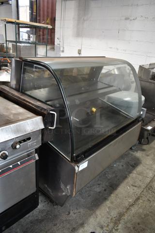 Structural Concepts RDG4848R Metal Commercial Floor Style Deli Display Case Merchandiser on Commercial Casters. 115 Volts, 1 Phase. Tested and Working!