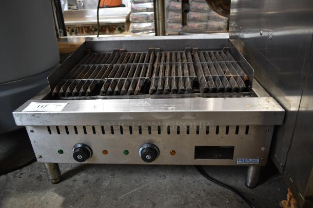 2022 PrepLine LG-02-E Stainless Steel Commercial Countertop Electric Powered Charbroiler Grill. 240 Volts, 1 Phase. - Image 1 of 8