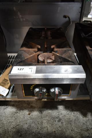 Toastmaster TMDO-12 Stainless Steel Commercial Countertop Propane Gas Powered 2 Burner Range.