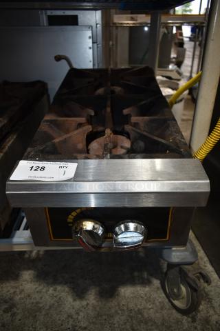 Toastmaster TMDO-12 Stainless Steel Commercial Countertop Propane Gas Powered 2 Burner Range.