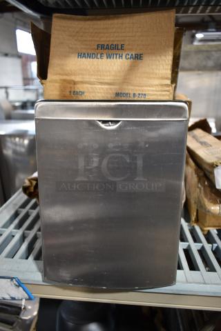 BRAND NEW SCRATCH AND DENT! Bobrick B-270 Stainless Steel  Contura Sanitary Napkin Receptacle