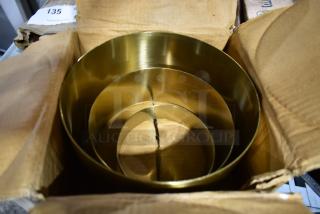 2 BRAND NEW SCRATCH AND DENT! American Metalcraft RRG2 3-Piece Geo Round Riser Set. 2 Times Your Bid!