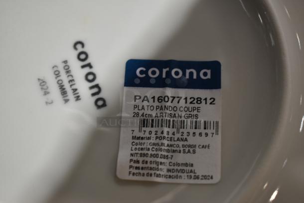 2 BRAND NEW SCRATCH AND DENT! Items Including Corona PA1607712812 11″ Grey, Porcelain, Coupe Plate and Acopa 304FND5809 Melamine. 2 Times Your Bid! - Image 4 of 5