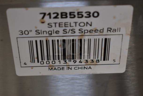 BRAND NEW SCRATCH AND DENT! Steelton 712B5530 Stainless Steel 30" Speed Rail - Image 4 of 5