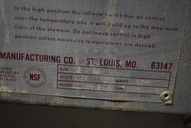 Duke LCC-2-3 Aerohot Metal 2 Well Drop In Steam Table. 115 Volts, 1 Phase. - Image 7 of 8