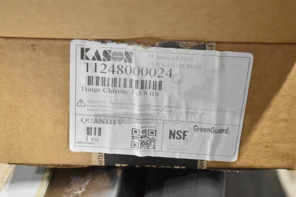 BRAND NEW SCRATCH AND DENT! Kason® 11248000024 10 1/8" x 5 21/32" Reversible Spring-Assisted Cam Lift Hinge with 1 3/8" Offset - Image 12 of 12