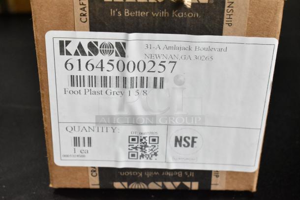 5 BRAND NEW SCRATCH AND DENT! Items Including Kason® 1094 SureClose™ Wide Door Closer Hook (Polished Chrome, Flush - 3/4" Offset) 507094000026, Kason® 11094000027 Door Closer Hook with 1 1/8" Offset Mount AP262999, Kason® 61741000258 Satin Die Cast Zamak 4" Adjustable Equipment Leg; Flange Foot; 3/8"-16 Stud Mount AP262073, Kason® 1645 1 3/8" - 2 1/2" Adjustable Gray Plastic Hex Foot Insert for 1 5/8" OD Tubing 507645000257, Kason® 11556000005 Concealed Cartridge Style Door Hinge AP263297. 5 Times Your Bid! - Image 8 of 20