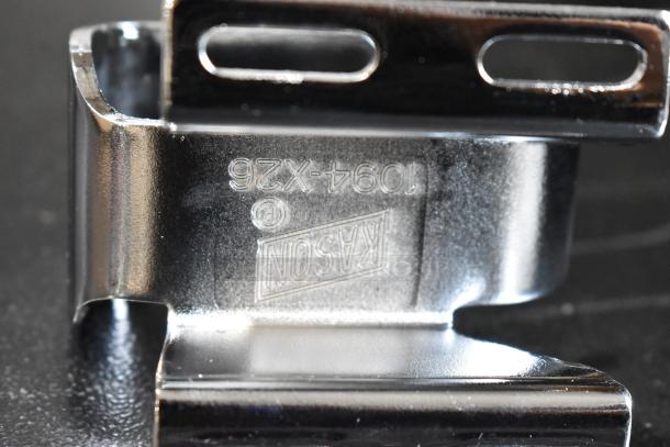 5 BRAND NEW SCRATCH AND DENT! Items Including Kason® 1094 SureClose™ Wide Door Closer Hook (Polished Chrome, Flush - 3/4" Offset) 507094000026, Kason® 11094000027 Door Closer Hook with 1 1/8" Offset Mount AP262999, Kason® 61741000258 Satin Die Cast Zamak 4" Adjustable Equipment Leg; Flange Foot; 3/8"-16 Stud Mount AP262073, Kason® 1645 1 3/8" - 2 1/2" Adjustable Gray Plastic Hex Foot Insert for 1 5/8" OD Tubing 507645000257, Kason® 11556000005 Concealed Cartridge Style Door Hinge AP263297. 5 Times Your Bid! - Image 11 of 20
