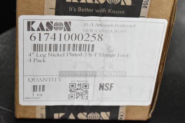 5 BRAND NEW SCRATCH AND DENT! Items Including Kason® 1094 SureClose™ Wide Door Closer Hook (Polished Chrome, Flush - 3/4" Offset) 507094000026, Kason® 11094000027 Door Closer Hook with 1 1/8" Offset Mount AP262999, Kason® 61741000258 Satin Die Cast Zamak 4" Adjustable Equipment Leg; Flange Foot; 3/8"-16 Stud Mount AP262073, Kason® 1645 1 3/8" - 2 1/2" Adjustable Gray Plastic Hex Foot Insert for 1 5/8" OD Tubing 507645000257, Kason® 11556000005 Concealed Cartridge Style Door Hinge AP263297. 5 Times Your Bid! - Image 16 of 20