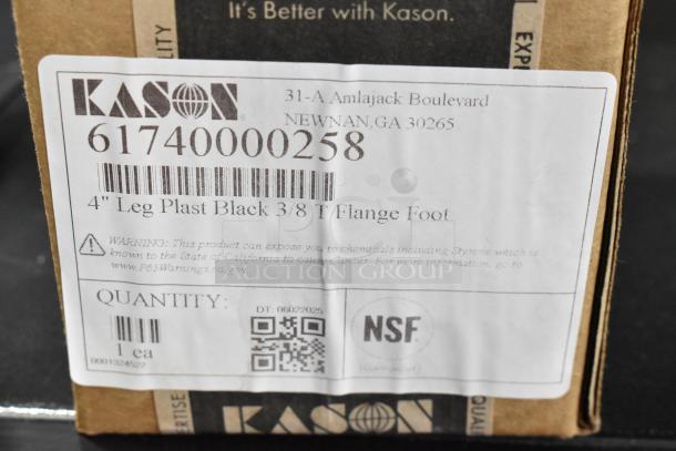 4 BRAND NEW SCRATCH AND DENT! Items Including Kason® 1740 4" - 5 3/8" Adjustable Black Plastic Appliance Leg with Flange Foot, Kason® 67314000302 Magnetic Door Catch, Kason® 61740000257 Black Plastic 4" Adjustable Equipment Leg; Hex Foot; 3/8"-16 Stud Mount AP281137, Kason® 10535000016 Door Strike AP263223. 4 Times Your Bid! - Image 5 of 14
