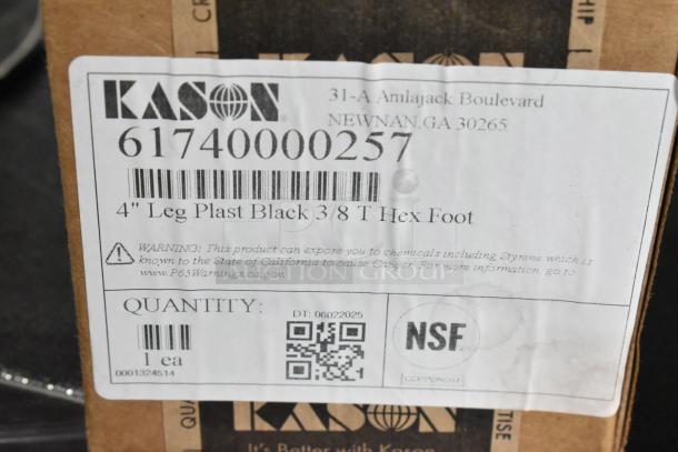 4 BRAND NEW SCRATCH AND DENT! Items Including Kason® 1740 4" - 5 3/8" Adjustable Black Plastic Appliance Leg with Flange Foot, Kason® 67314000302 Magnetic Door Catch, Kason® 61740000257 Black Plastic 4" Adjustable Equipment Leg; Hex Foot; 3/8"-16 Stud Mount AP281137, Kason® 10535000016 Door Strike AP263223. 4 Times Your Bid! - Image 11 of 14