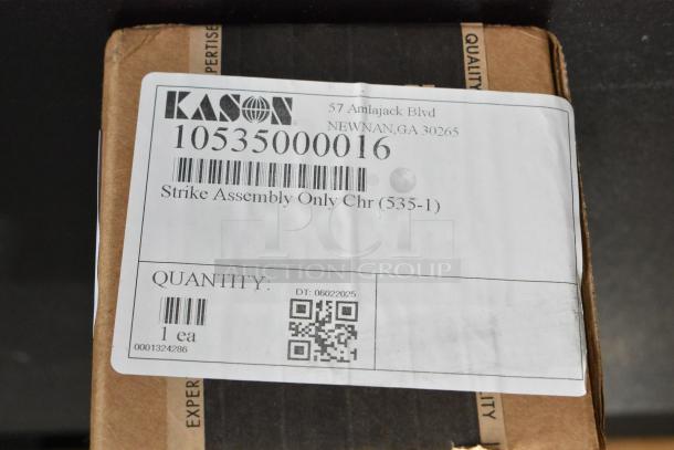4 BRAND NEW SCRATCH AND DENT! Items Including Kason® 1740 4" - 5 3/8" Adjustable Black Plastic Appliance Leg with Flange Foot, Kason® 67314000302 Magnetic Door Catch, Kason® 61740000257 Black Plastic 4" Adjustable Equipment Leg; Hex Foot; 3/8"-16 Stud Mount AP281137, Kason® 10535000016 Door Strike AP263223. 4 Times Your Bid! - Image 14 of 14