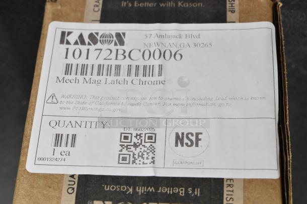 BRAND NEW SCRATCH AND DENT! Kason® 172 Magnetic Mechanical Latch (Offset Handle, Cylinder Lock)  507172BC0006 - Image 7 of 7