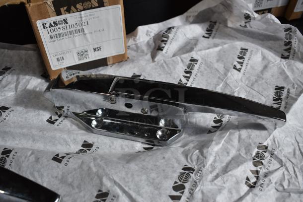 6 BRAND NEW SCRATCH AND DENT! Items Including Kason® 10077L00008C Door Handle HP0077L00008, Kason® 58 Radial Latch Body (Heavy Spring, Polished Chrome) 507058H05021, Kason® 56 SafeGuard® Latch (Cylinder Locking Body #102, Chrome) 5076CL502002, Kason® 221155 11" 58 Radial Latch (Padlocking, Body Only, Light Spring, Polished Chrome) 507058L05021, Kason® 1092 Hydraulic Door Closer with Hook (Zinc Plated Cover, Flush - 3/4"), 4 3/8" x 2 1/4", Kason® 56 SafeGuard® Latch (Cylinder Locking Body, Light Spring, Polished Chrome) 507056CL5020. 6 Times Your Bid! - Image 6 of 11
