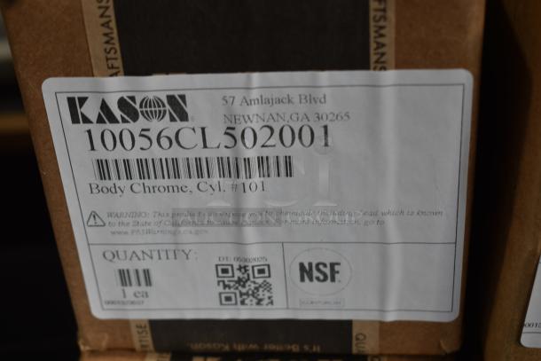 6 BRAND NEW SCRATCH AND DENT! Items Including Kason® 10077L00008C Door Handle HP0077L00008, Kason® 58 Radial Latch Body (Heavy Spring, Polished Chrome) 507058H05021, Kason® 56 SafeGuard® Latch (Cylinder Locking Body #102, Chrome) 5076CL502002, Kason® 221155 11" 58 Radial Latch (Padlocking, Body Only, Light Spring, Polished Chrome) 507058L05021, Kason® 1092 Hydraulic Door Closer with Hook (Zinc Plated Cover, Flush - 3/4"), 4 3/8" x 2 1/4", Kason® 56 SafeGuard® Latch (Cylinder Locking Body, Light Spring, Polished Chrome) 507056CL5020. 6 Times Your Bid! - Image 8 of 11