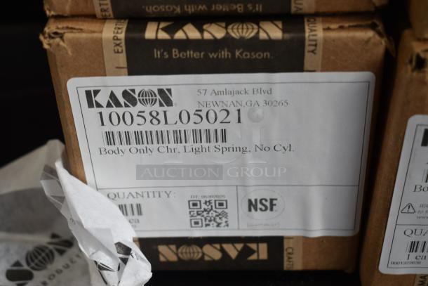 6 BRAND NEW SCRATCH AND DENT! Items Including Kason® 10077L00008C Door Handle HP0077L00008, Kason® 58 Radial Latch Body (Heavy Spring, Polished Chrome) 507058H05021, Kason® 56 SafeGuard® Latch (Cylinder Locking Body #102, Chrome) 5076CL502002, Kason® 221155 11" 58 Radial Latch (Padlocking, Body Only, Light Spring, Polished Chrome) 507058L05021, Kason® 1092 Hydraulic Door Closer with Hook (Zinc Plated Cover, Flush - 3/4"), 4 3/8" x 2 1/4", Kason® 56 SafeGuard® Latch (Cylinder Locking Body, Light Spring, Polished Chrome) 507056CL5020. 6 Times Your Bid! - Image 9 of 11
