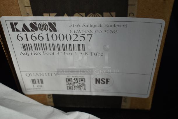 4 BRAND NEW SCRATCH AND DENT! Items Including Kason® 1802 LED GU24 Type A Lamp 11W for Walk-In Coolers and Freezers 507802CAGU24, Kason® 930 Series Trigger Action Latch Strike (Flush - 3/8") 507930A00004, Kason® 11070000032 6 1/16" x 3 1/8" Surface Mount Door Hinge with 7/8" Offset 507070000032, Kason® 1661 1 1/2" - 4 1/2" Adjustable Stainless Steel Hex Foot Insert for 1 5/8" Tubing 507661000257, Kason® 1255 Pacesetter Hinge (Textured Panel, Brushed Chrome). 4 Times Your Bid! - Image 9 of 13