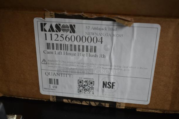 3 BRAND NEW SCRATCH AND DENT! Items Including Kason® 1256 Pacesetter Hinge (Textured Panel, Brushed Chrome), Kason® 11248000016 10 1/8" x 5 21/32" Reversible Spring-Assisted Cam Lift Hinge with 1 1/8" Offset, Kason® 1245 Reversible Cam-Rise Door Hinge (Polished Chrome, Flush Mount), 10 1/16" x 5 1/2". 3 Times Your Bid! - Image 3 of 7