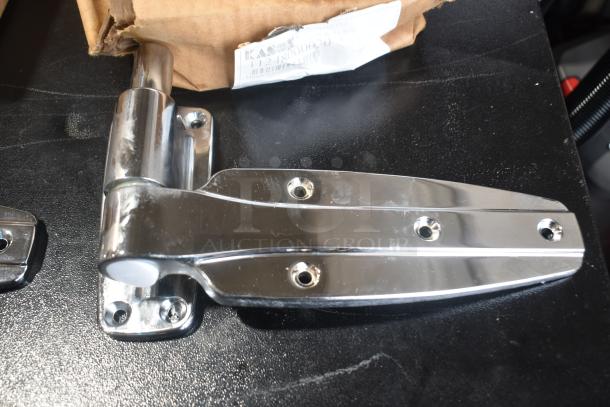 3 BRAND NEW SCRATCH AND DENT! Items Including Kason® 1245 Reversible Cam-Rise Door Hinge (Polished Chrome, 1 3/8" Offset), 10 1/16" x 5 1/2", Kason® 1245 Reversible Cam-Rise Door Hinge (Polished Chrome, 1 1/8" Offset), 10 1/16" x 5 1/2", Kason® 11248000020 10 1/8" x 5 21/32" Reversible Spring-Assisted Cam Lift Hinge with 1 1/4" Offset. 3 Times Your Bid! - Image 6 of 7