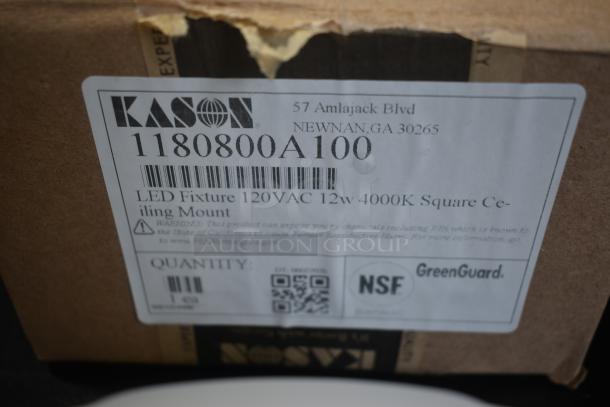 2 BRAND NEW SCRATCH AND DENT! Items Including Kason® 1808 5 1/8" x 5 1/8" Surface Mount LED Light Fixture, 120V, 13W and Kason® 1901A Low Bay Walk-In Motion Sensor with Mounting Kit, 120V-277V. 2 Times Your Bid! - Image 3 of 5