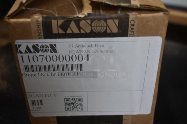 2 BRAND NEW SCRATCH AND DENT! Items Including Kason® 1070 Narrow Flange Hinge (Right Hand, Flush Mount) 507070000004 and Kason® 11092000008 2 1/4" x 4 5/8" Hydraulic Door Closer with 1 1/8" Offset 507092000008. 2 Times Your Bid! - Image 3 of 5