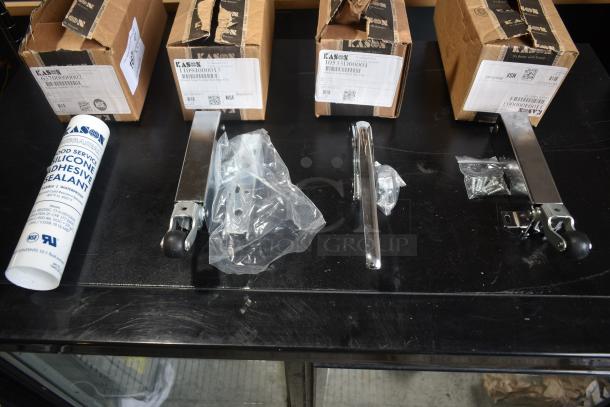4 BRAND NEW SCRATCH AND DENT! Items Including Kason® 3700 Series RubbaSeal™ Silicone Caulk / Sealant 10.3 oz. Tube (White) 507700000002, Kason® 1094 SureClose™ Hydraulic Door Closer Body (Polished Chrome, Concealed Mounting), Kason® 533D Edgemount Latch 507533D00004, Kason® 1094 SureClose™ Hydraulic Door Closer Body (Polished Chrome, Exposed Mounting) 507094000003. 4 Times Your Bid! - Image 1 of 9