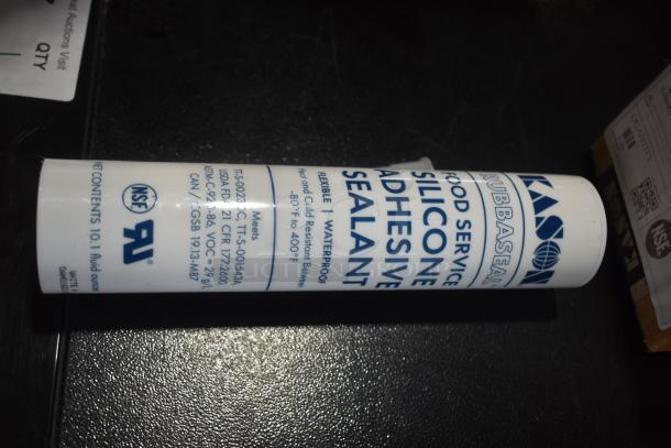 4 BRAND NEW SCRATCH AND DENT! Items Including Kason® 3700 Series RubbaSeal™ Silicone Caulk / Sealant 10.3 oz. Tube (White) 507700000002, Kason® 1094 SureClose™ Hydraulic Door Closer Body (Polished Chrome, Concealed Mounting), Kason® 533D Edgemount Latch 507533D00004, Kason® 1094 SureClose™ Hydraulic Door Closer Body (Polished Chrome, Exposed Mounting) 507094000003. 4 Times Your Bid! - Image 2 of 9