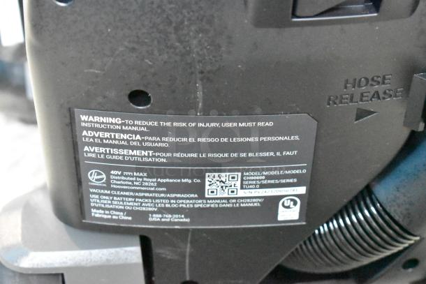 BRAND NEW SCRATCH AND DENT! Hoover HVRPWR CH90600V 12" Cordless Upright Vacuum Cleaner with Cleaning Tools - Image 5 of 6
