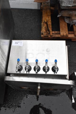 Stainless Steel 5 Tap Dispenser - Item #1191597