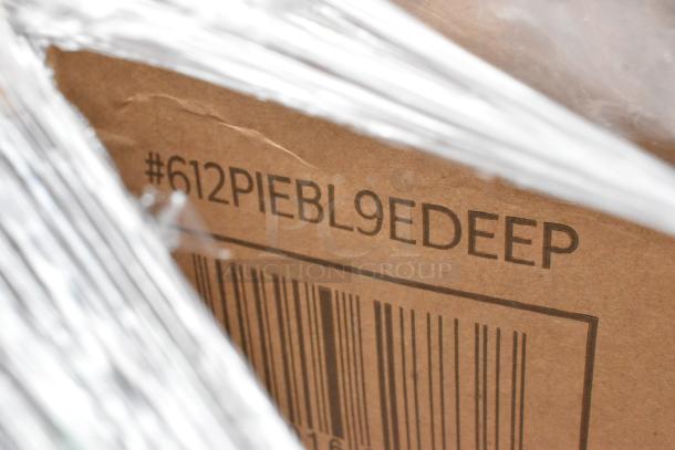 Cardboard box with visible barcode and code "#612PIEBL9EDEEP," wrapped in plastic film, in good condition.