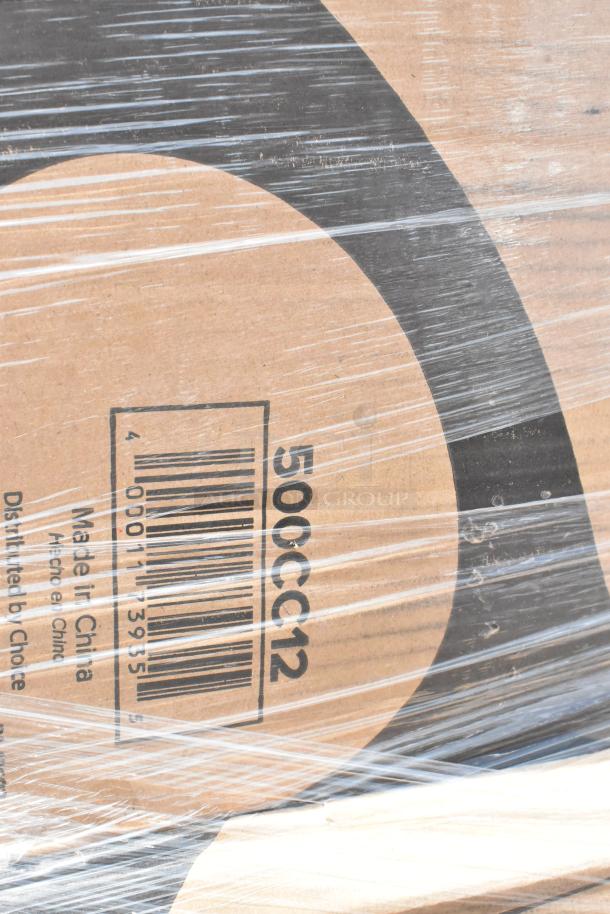 Cardboard box wrapped in plastic with barcode 0001173935 and code 500CC12. Made in China, distributed by Choice.