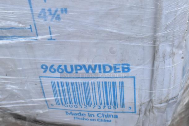 Box labeled "966UPWIDEB" with barcode and "Made in China" text visible. Wrapped in clear plastic.